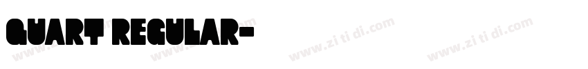 Quart Regular字体转换